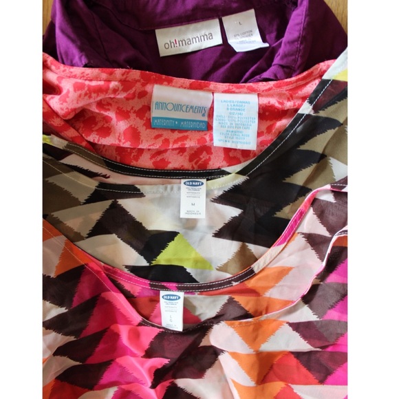 Maternity Top Bundle Lot (4) Tops Large Preowned - Picture 11 of 11
